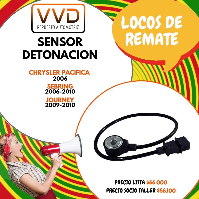 SENSOR DETONACION CHRYSLER PACIFICA 2006 SEBRING 2006/2010 DODGE JOURNEY 2009/20101