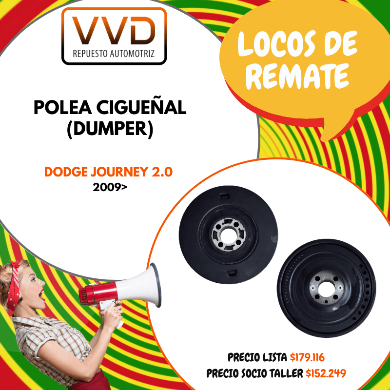 POLEA CIGUEÑAL DODGE JOURNEY 2.0 2009/1