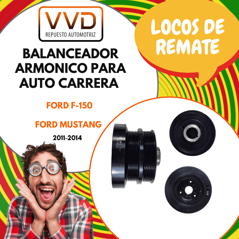 BALANCEADOR ARMONICO (DUMPER) PARA AUTO CARRERA FORD F-150 MUSTANG 2011/20141