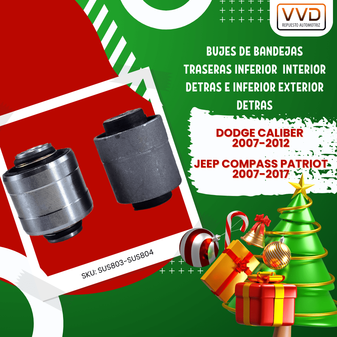BUJES BANDEJA TRAS. INF. INT. INF. EXT. DODGE CALIBER 2007/2012 JEEP COMPASS - PATRIOT 2007/20172