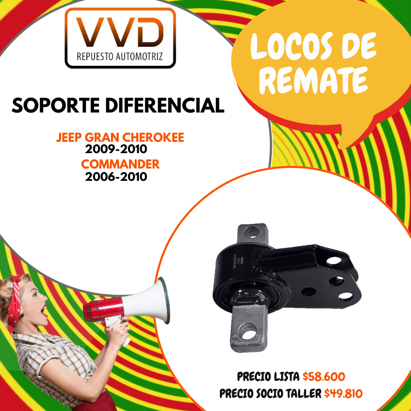 SOPORTE DIFERENCIAL DELANTERO JEEP COMMANDER 2006/2010 GRAND CHEROKEE 2005/20101