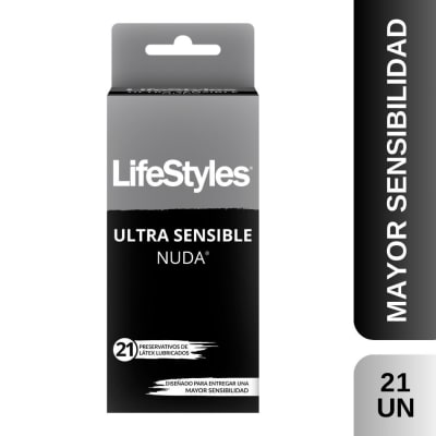 CONDONES LIFESTYLES NUDA 21 UNIDADES