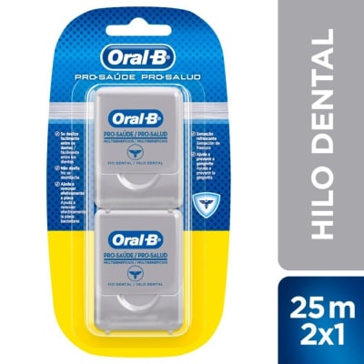 HILO DENTAL ORAL B PRO-SALUD MULTIBENEFICIOS 25M 2 UNIDADES