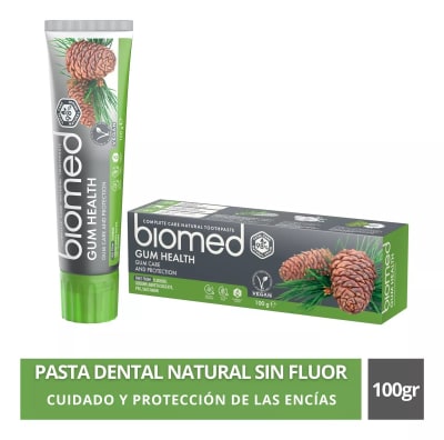 PASTA DENTAL VEGANA SIN FLUOR BIOMED GUM HEALTH 100 G1
