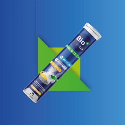 BIOPLUS PROBIOTICOS + VITAMINAS + MINERALES 20 TABLETAS EFERVESCENTES1