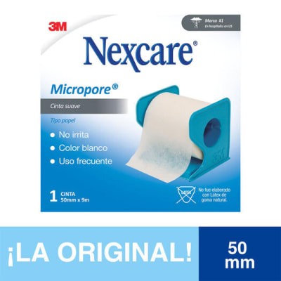 CINTA NEXCARE MICROPORE COLOR BLANCO 50MM x 9,1M