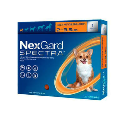 NEXGARD SPECTRA 2-3,5 KG 1 COMPRIMIDO