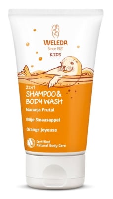 CHAMPU Y GEL DE DUCHA PARA NIÑOS NARANJA FRUTAL 150 ML