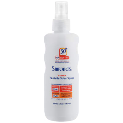 SIMONDS PANTALLA SOLAR SPRAY FPS50 190 ML