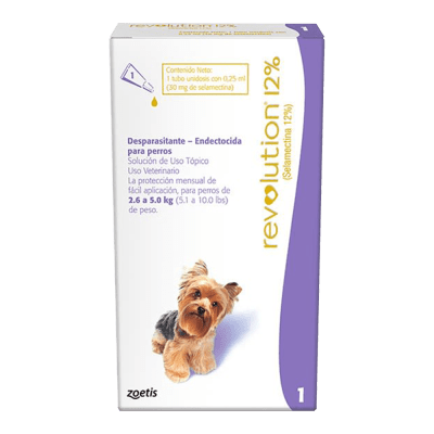 ANTIPARASITARIO REVOLUTION PERRO 2,5-5 KILOS