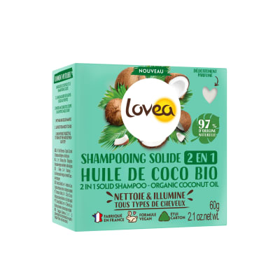 CHAMPU SOLIDO 2 EN 1 ACEITE DE COCO 60 G