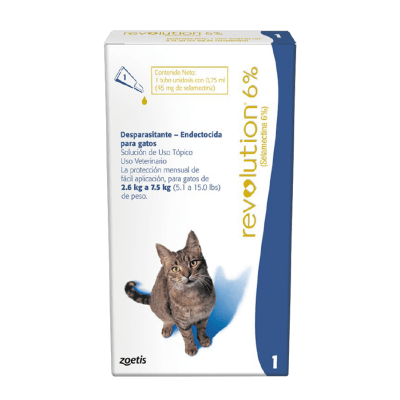ANTIPARASITARIO REVOLUTION GATOS 2,5-7,5 KILOS