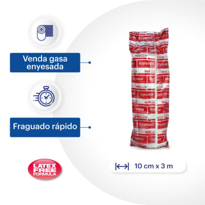 GYPSONA VENDA YESO 10CM X 3M