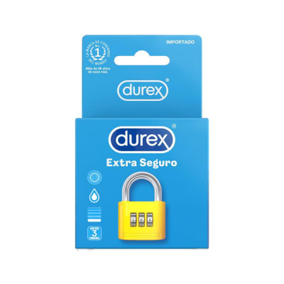 CONDONES DUREX EXTRA SEGURO 3 UNIDADES