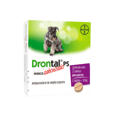 DRONTAL PLUS PERROS HASTA 10 KILOS 2 COMPRIMIDOS