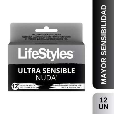 CONDONES LIFESTYLES NUDA 12 UNIDADES