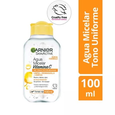 GARNIER AGUA MICELAR ACLARA VITAMINA C 100 ML