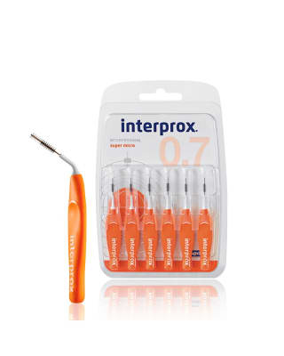 CEPILLO INTERPROX SUPER MICRO 0.7MM 6 UNIDADES