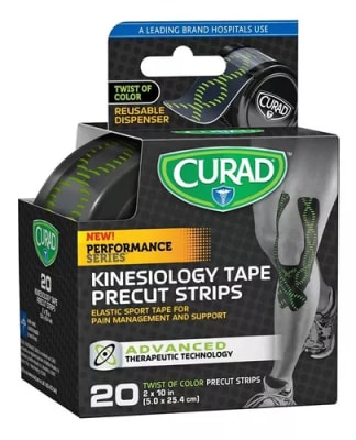 CURAD TAPE DEPORTIVO DE KINESIOLOGIA 20 UNIDADES 5x25 CM1