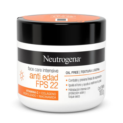 NEUTROGENA FACE CARE INTENSIVE ANTIEDAD FPS 22 100G