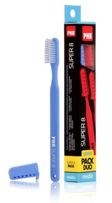PHB CEPILLO DENTAL SUPER 8 MEDIO PACK DUO1