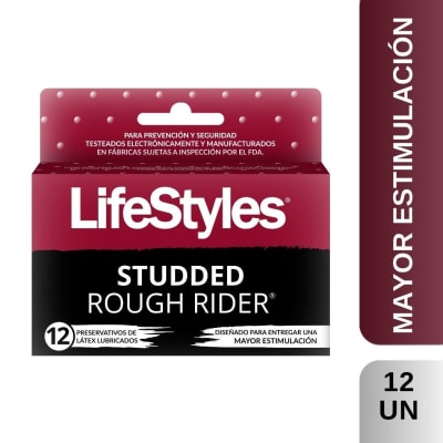 CONDONES LIFESTYLES STUDDED 12 UNIDADES2