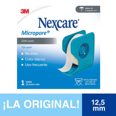 CINTA NEXCARE MICROPORE COLOR BLANCO 12,5MM x 9,1M