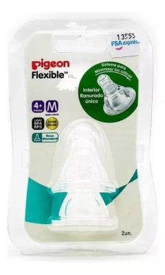 PIGEON CHUPETE MAMADERA BOCA ESTANDAR TALLA M 4+ MESES