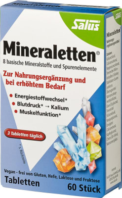 MINERALETTEN 60 COMPRIMIDOS
