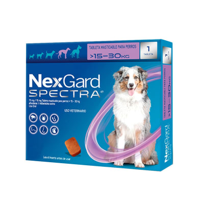 NEXGARD SPECTRA 15-30 KILOS 1 COMPRIMIDO