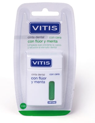 CINTA DENTAL CON FLUOR Y MENTA 50M1