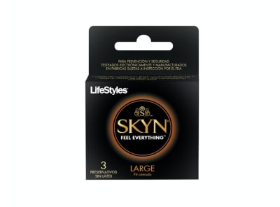 CONDONES LIFESTYLES SKYN LARGE 3 UNIDADES