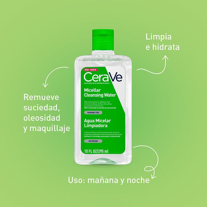 CERAVE AGUA MICELAR LIMPIADORA 295ML2