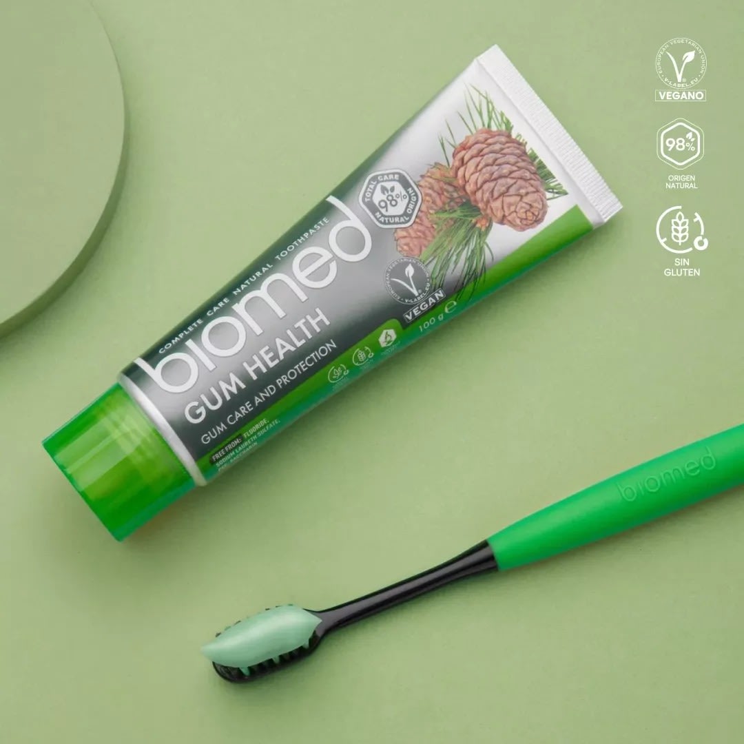 PASTA DENTAL VEGANA SIN FLUOR BIOMED GUM HEALTH 100 G3