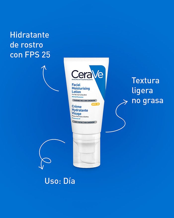 CERAVE LOCION HIDRATANTE DE ROSTRO DIA FPS30 52ML2