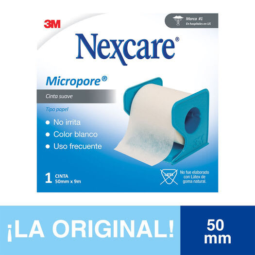 CINTA NEXCARE MICROPORE COLOR BLANCO 50MM x 9,1M 0