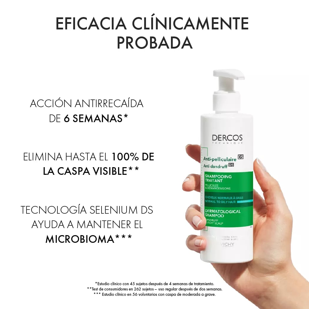 DERCOS CHAMPU ANTICASPA CABELLO GRASO 390ML2