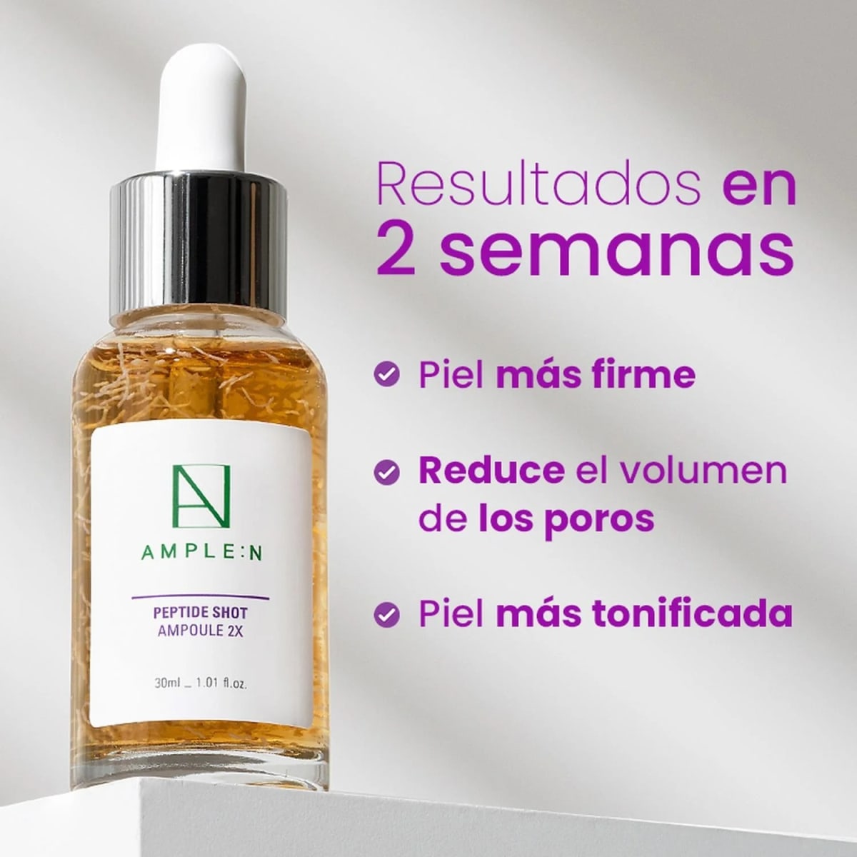 SERUM FACIAL ANTIEDAD AMPLEN PEPTIDOS 30 ML6