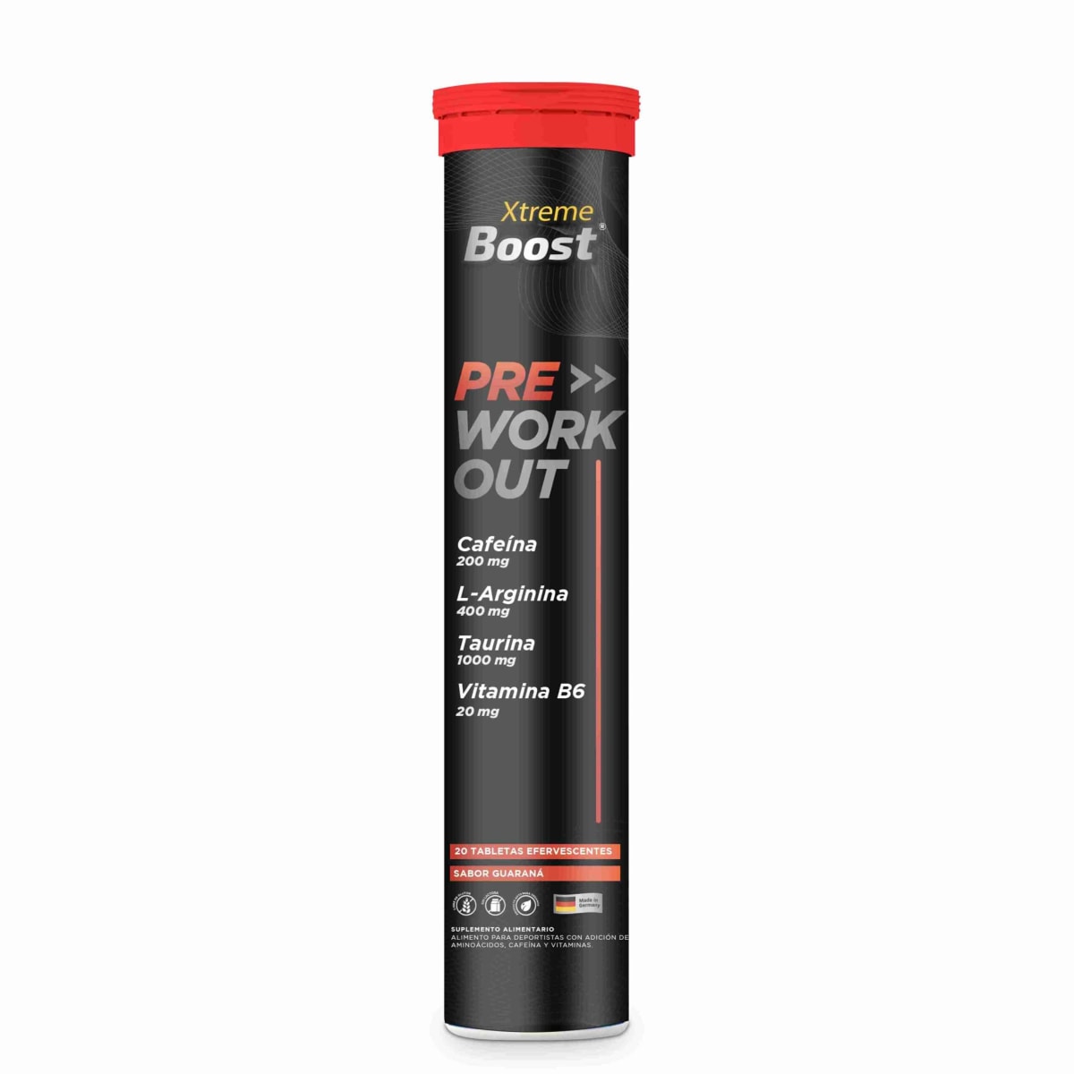 XTREME BOOST PRE ENTRENO 20 TABLETAS EFERVESCENTES 0