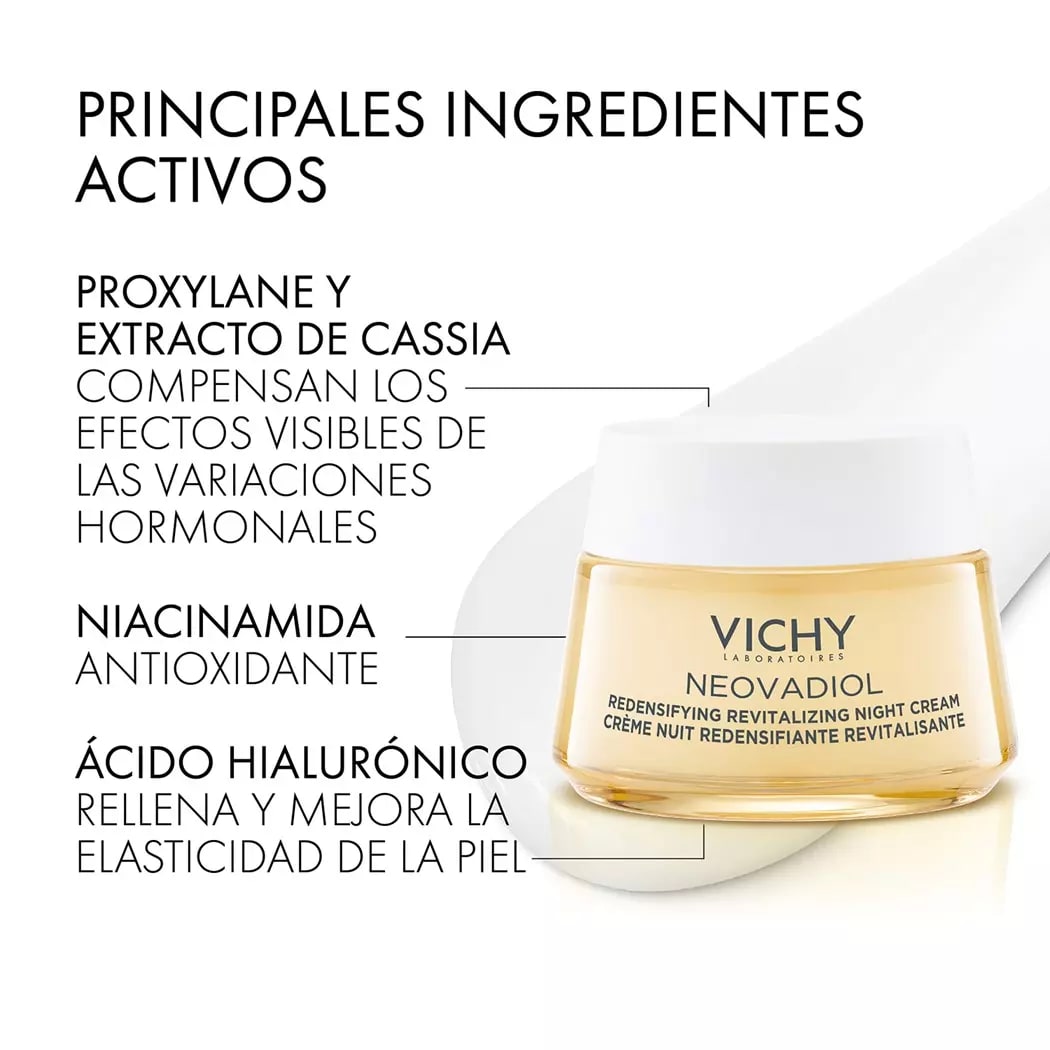 VICHY NEOVADIOL CREMA DE NOCHE REDENSIFICADORA y REVITALIZANTE 50ML3