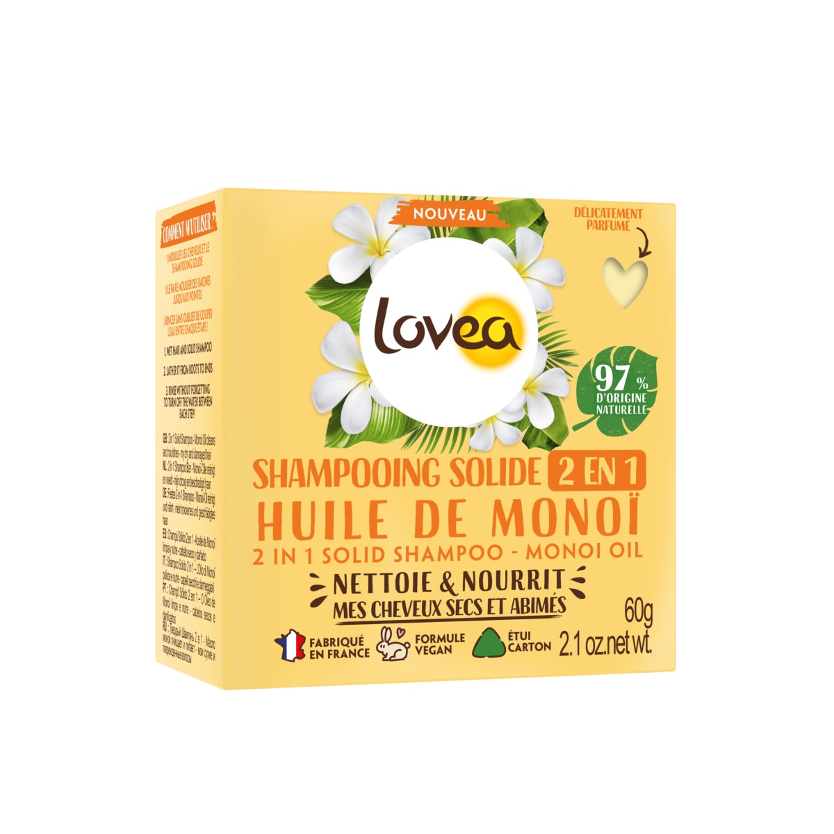 CHAMPU SOLIDO 2 EN 1 ACEITE DE MONOI 60 G 0