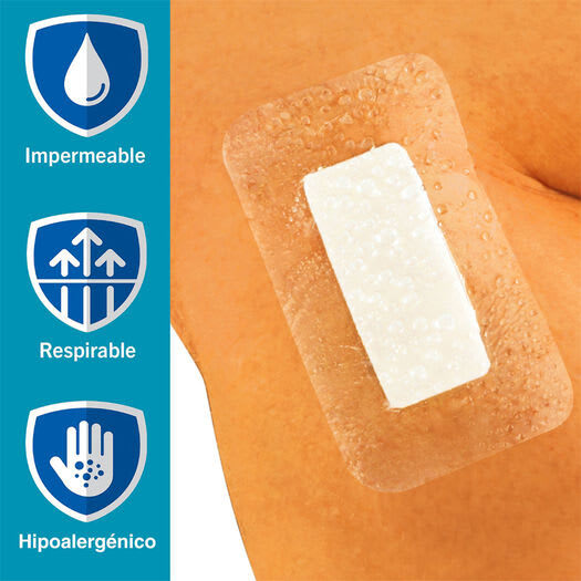 NEXCARE APOSITO IMPERMEABLE TRANSPARENTE TEGADERM + PAD 3 UNIDADES2