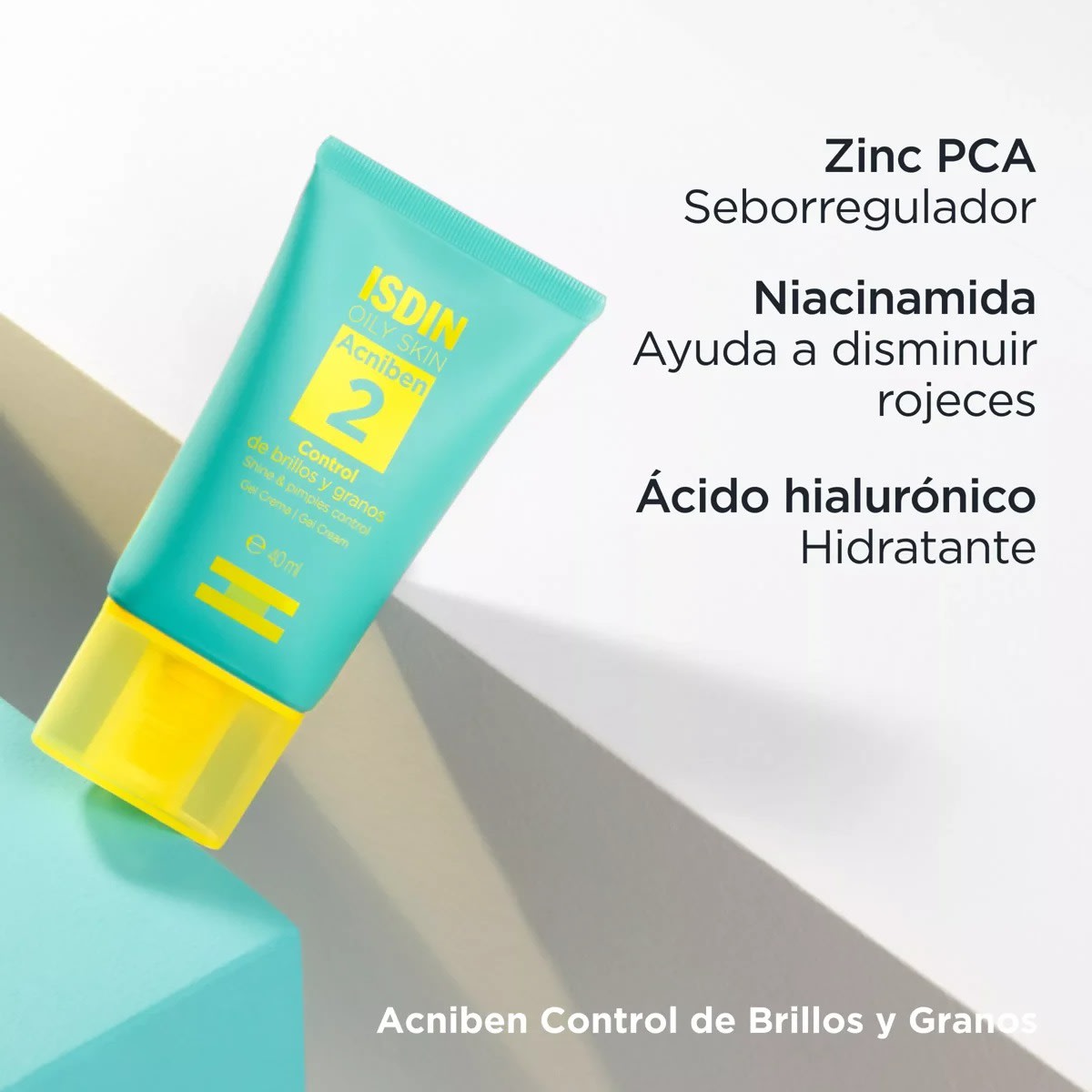 ACNIBEN CONTROL DE BRILLOS Y GRANOS GEL CREMA 40 ML1
