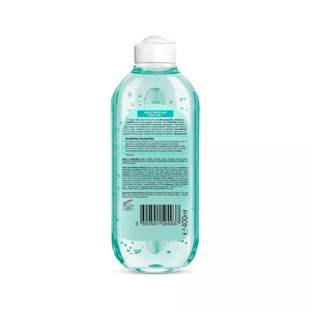 GARNIER AGUA MICELAR PURE ACTIVE 400 ML3