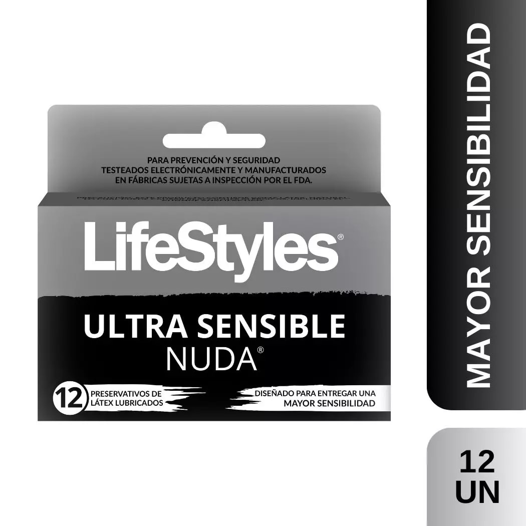CONDONES LIFESTYLES NUDA 12 UNIDADES 0