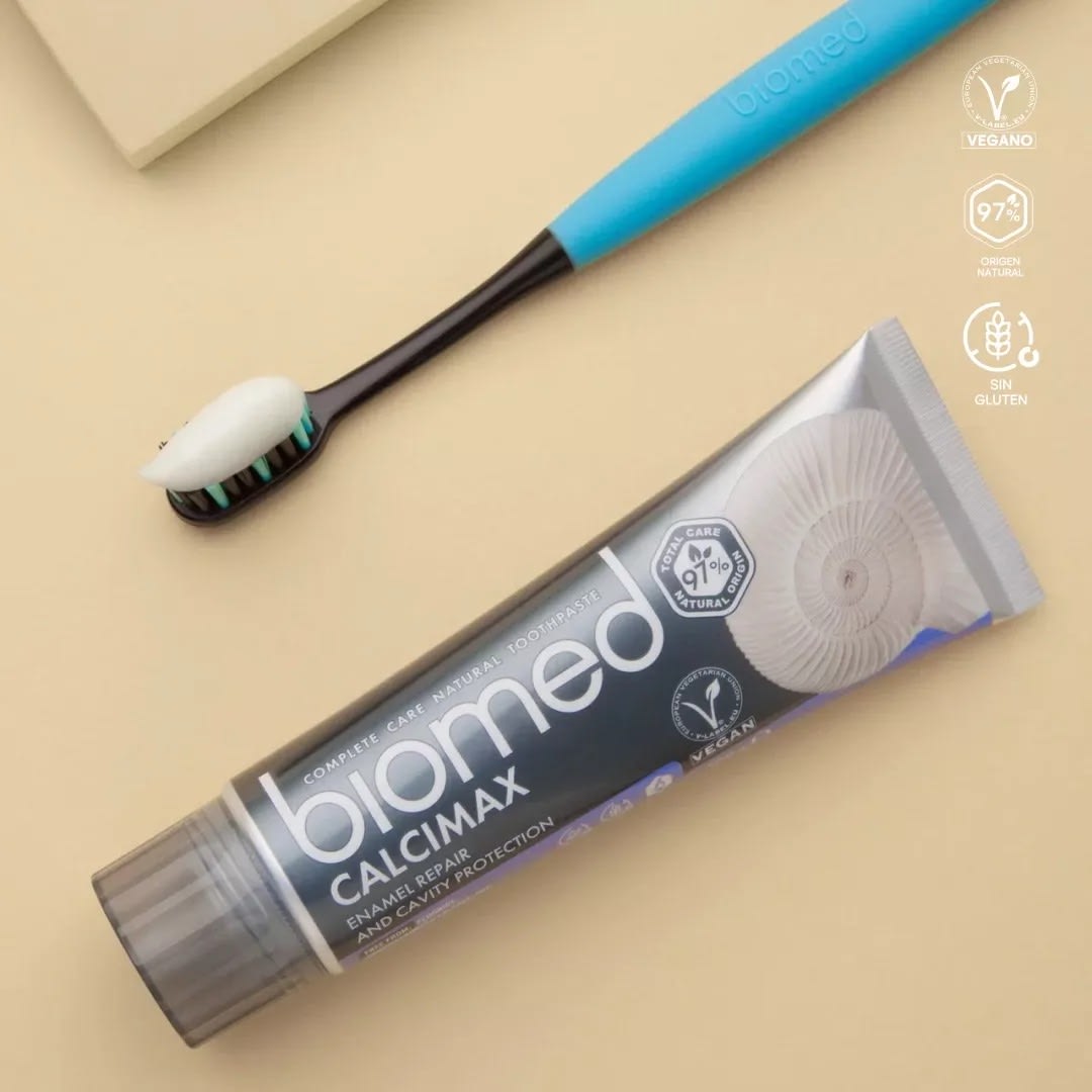 PASTA DENTAL VEGANA SIN FLUOR BIOMED CALCIMAX 100 G4
