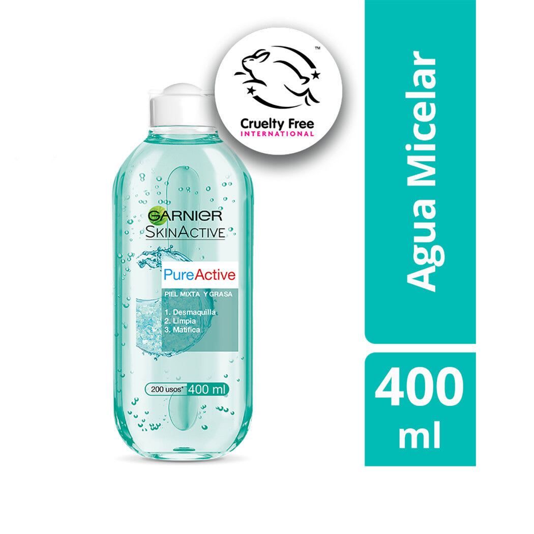 GARNIER AGUA MICELAR PURE ACTIVE 400 ML 1