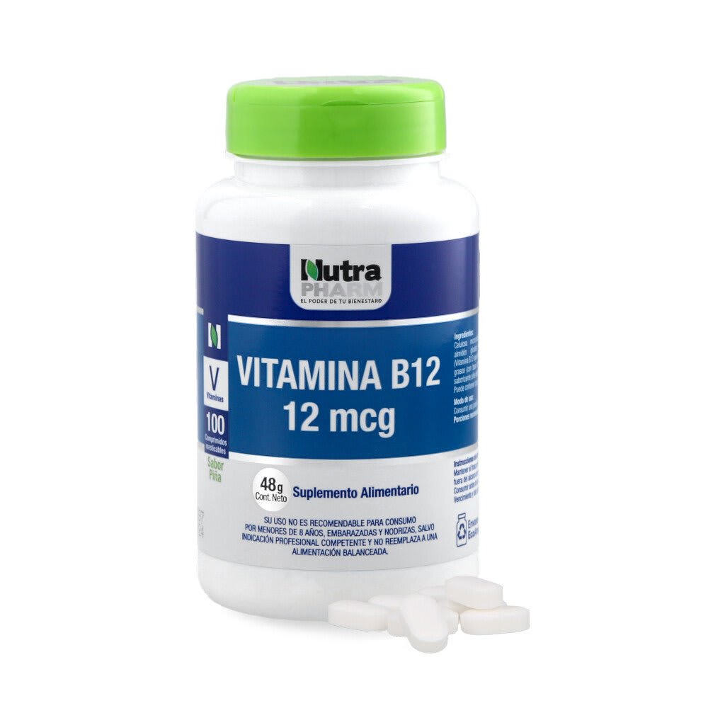 VITAMINA B12 12MCG 100 COMPRIMIDOS MASTICABLES 0