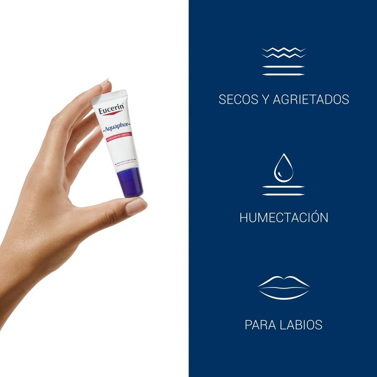 BALSAMO LABIAL AQUAPHOR SOS - REPARA Y PROTEGE LABIOS AGRIETADOS4