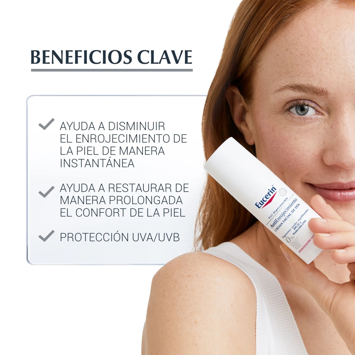 ULTRASENSITIVA CREMA FACIAL DE DIA ANTIENROJECIMIENTO FPS253